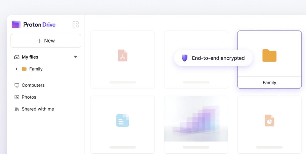 Proton Drive screenshot