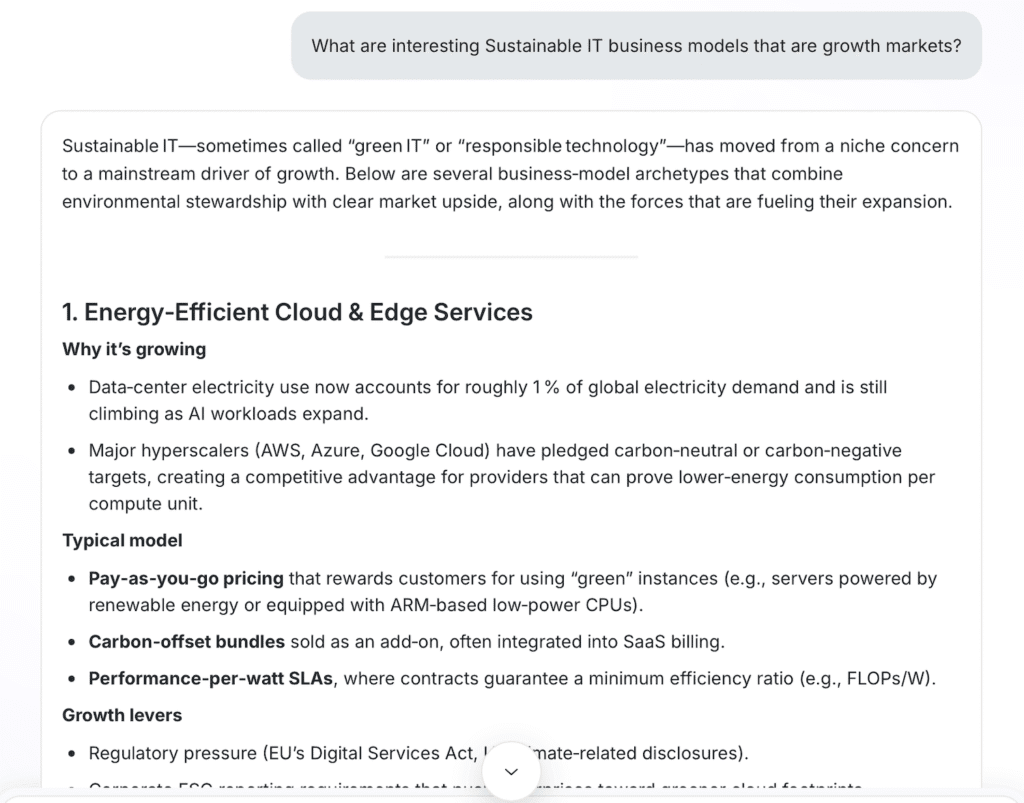 Exemple de question simple posée à Proton Lumo