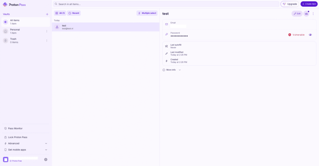 Proton Pass screenshot