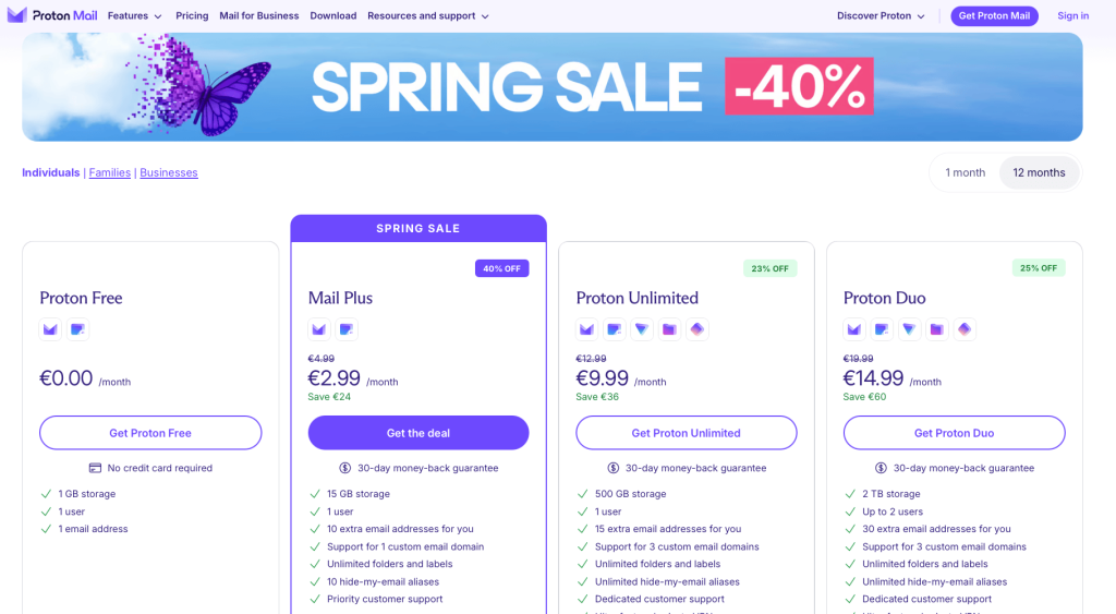 Proton Spring Sale 2026